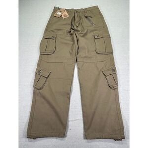 Khakis Mens Cargo Military Style‎ Carpenter Parachute Pants Leg Tie Jersey Liner